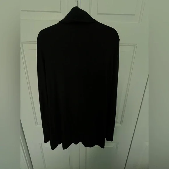 Athleta Ultra Soft Black Pranayama Open Front Restore Wrap Jacket Style Size M - Picture 4 of 6